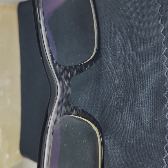 PRADA Tortoise Shell Eyeglasses with Box, Case, and Cleaning Cloth - Picture 4 of 7